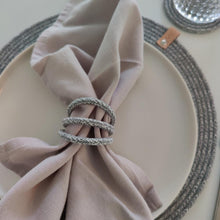 Charger l&#39;image dans la galerie, Round Loop napkin ring UNI Pastel Grey