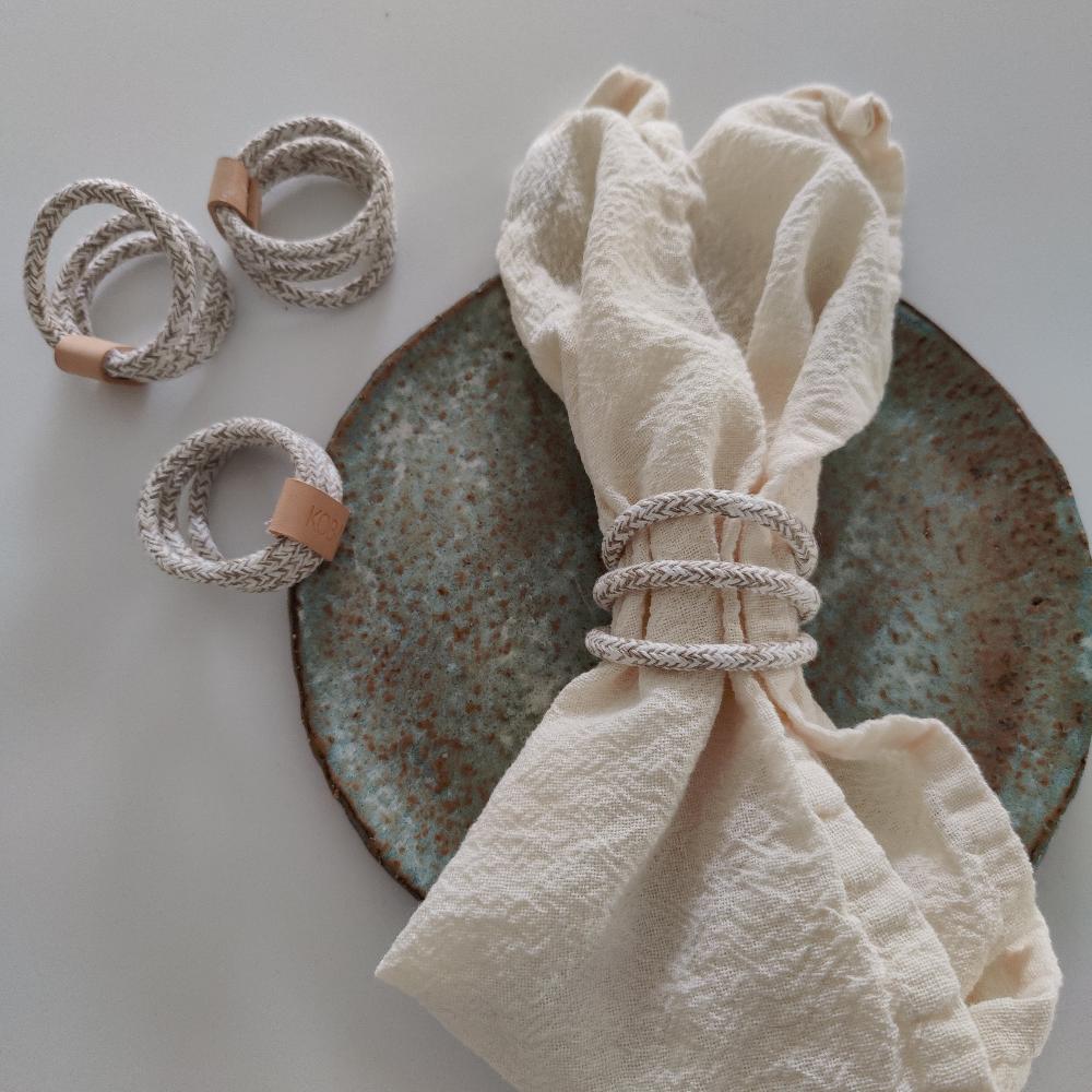 Round Loop napkin ring  UNI Soft Boho Mele