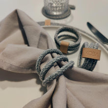 Charger l&#39;image dans la galerie, Round Loop napkin ring UNI Pastel Grey